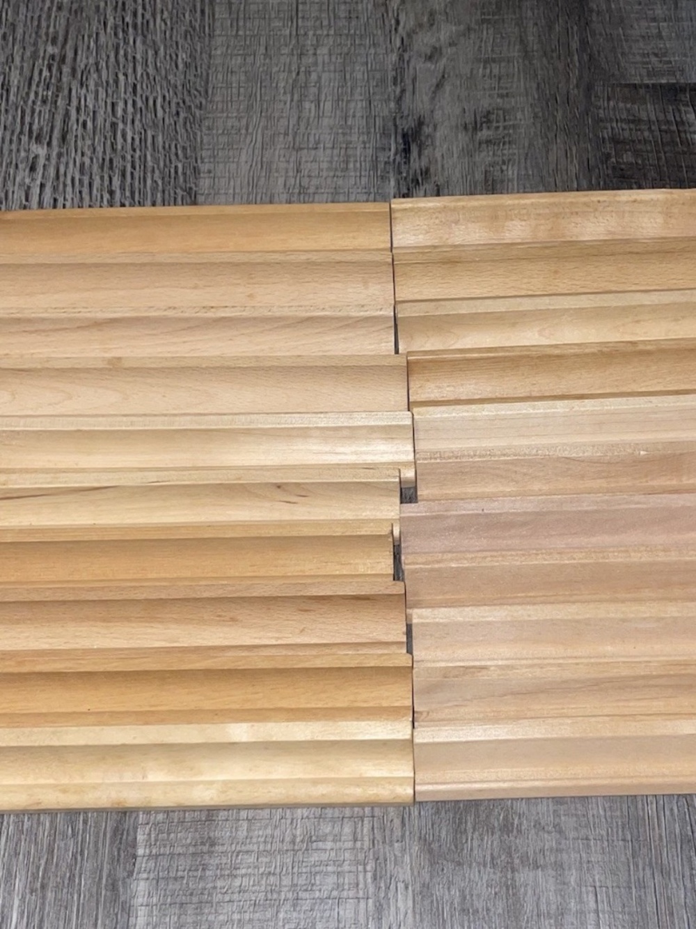 LOT OF 20 WOODEN SCRABBLE TILE RACKS TRAYS HOLDERS FOR CRAFTS, etc Vintage